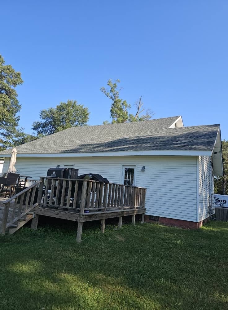 Family-owned residential roofing project in Humboldt, TN by Crawford Residential and Industrial Repair.