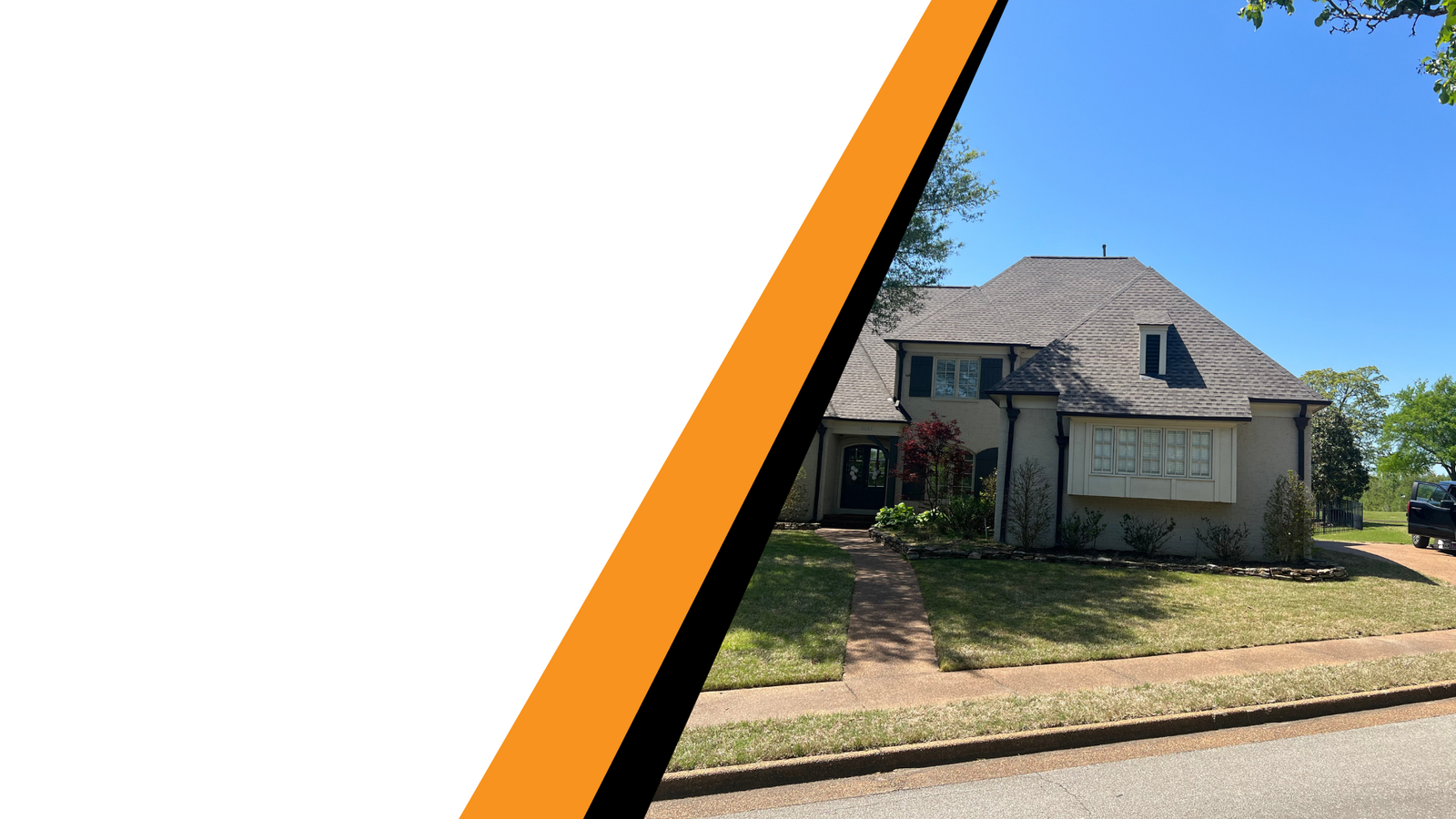 Completed residential roof installation in Jackson, TN by Crawford Residential & Industrial Repair.